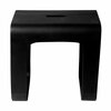 Alfi Brand Black Matte Solid Surface Resin Bathroom / Shower Stool ABST99BM